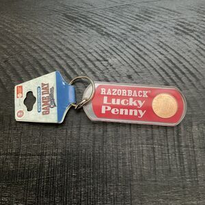 Razorback lucky penny Arkansas Game Day Outfitters keychain New